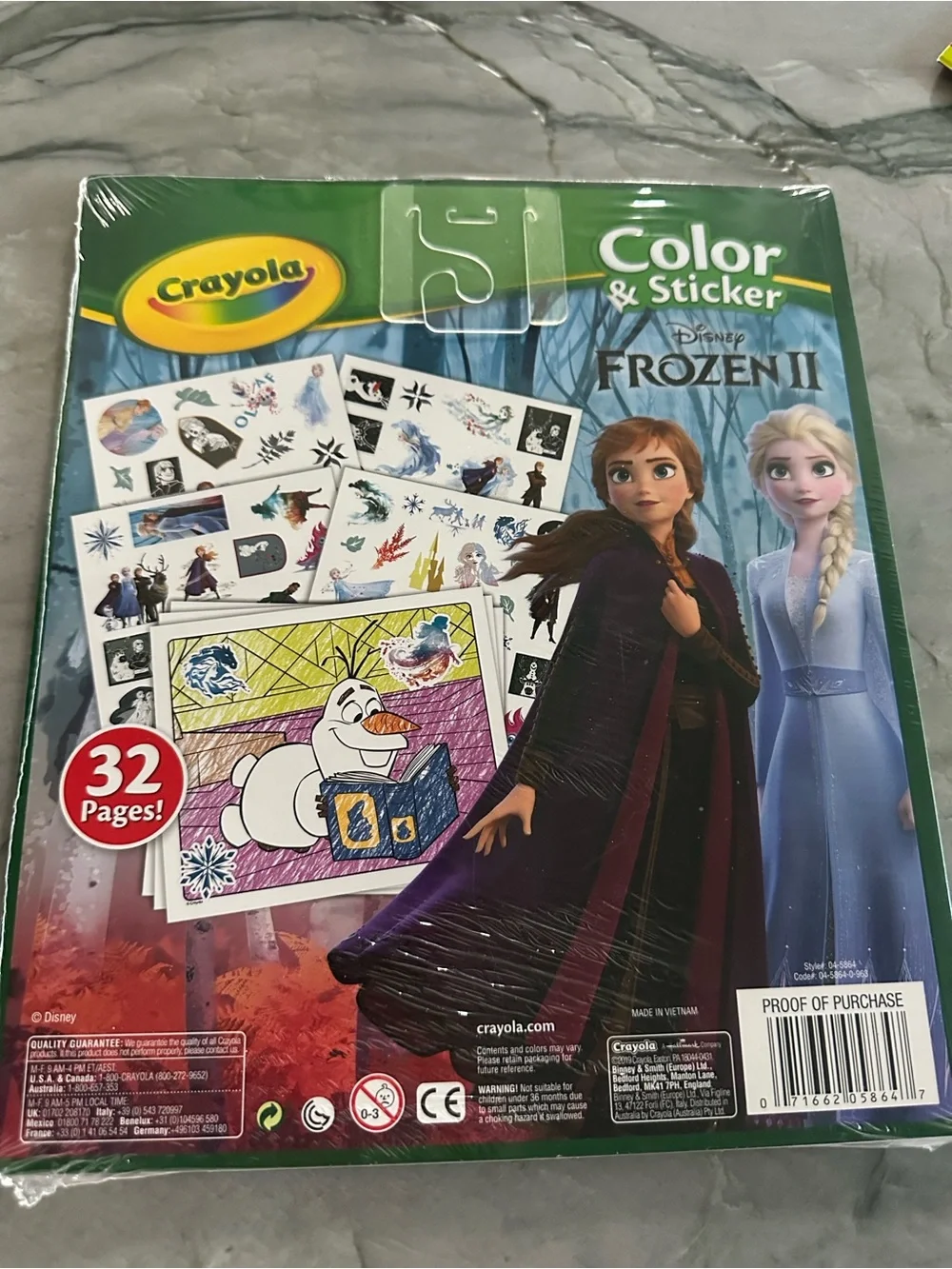 Lot of 3-Frozen II Activity, Funny Faces Pet Stickers, & princess magic books